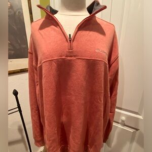 Mens Columbia Quarter Zip Sweater Size XL